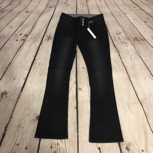 3 Pairs NWT Maduzi Dark Wash Jeans Juniors Bootcut